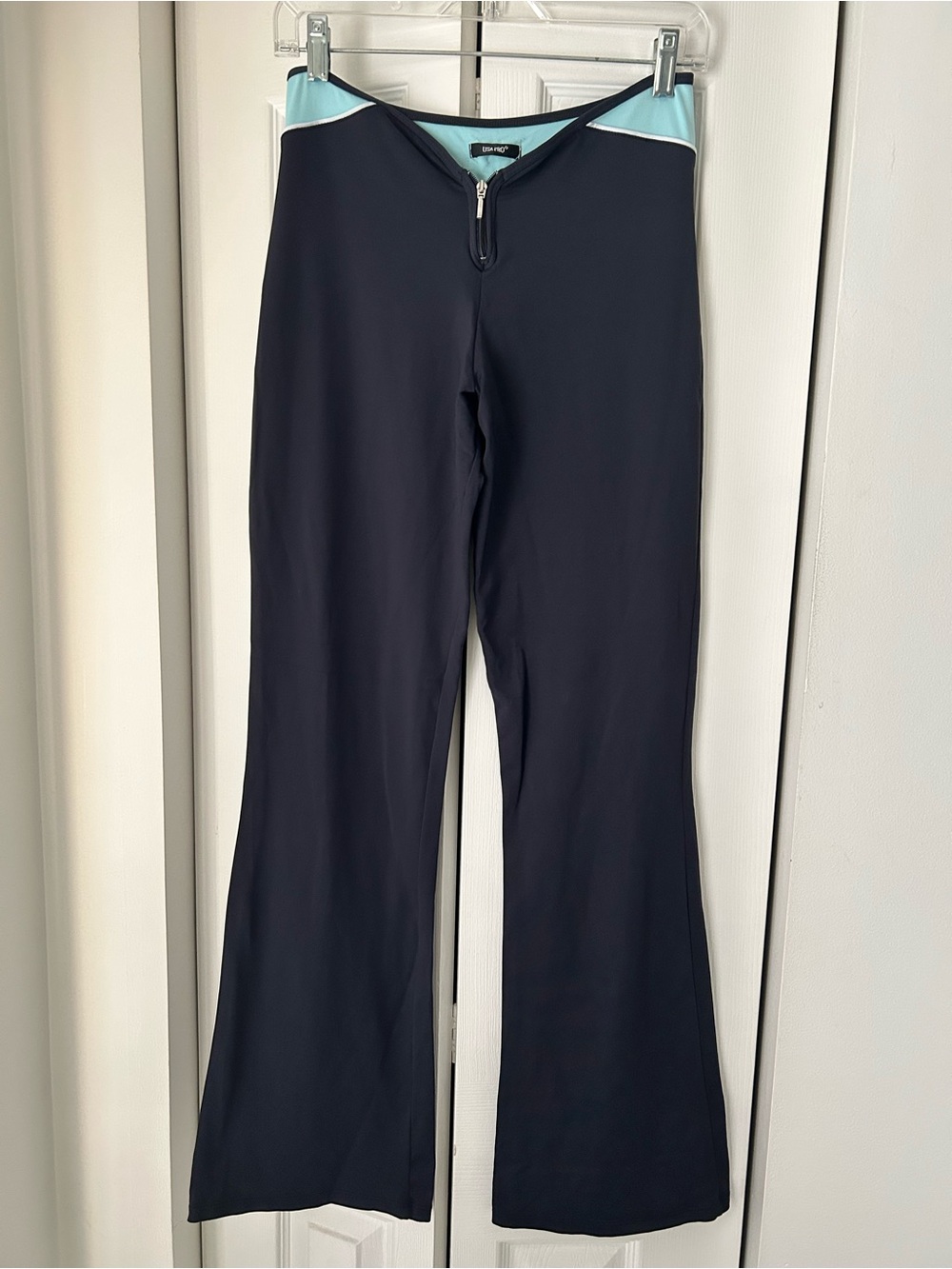USA PRO Yoga Pants with Light Blue Waistband